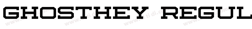 ghosthey Regular字体转换